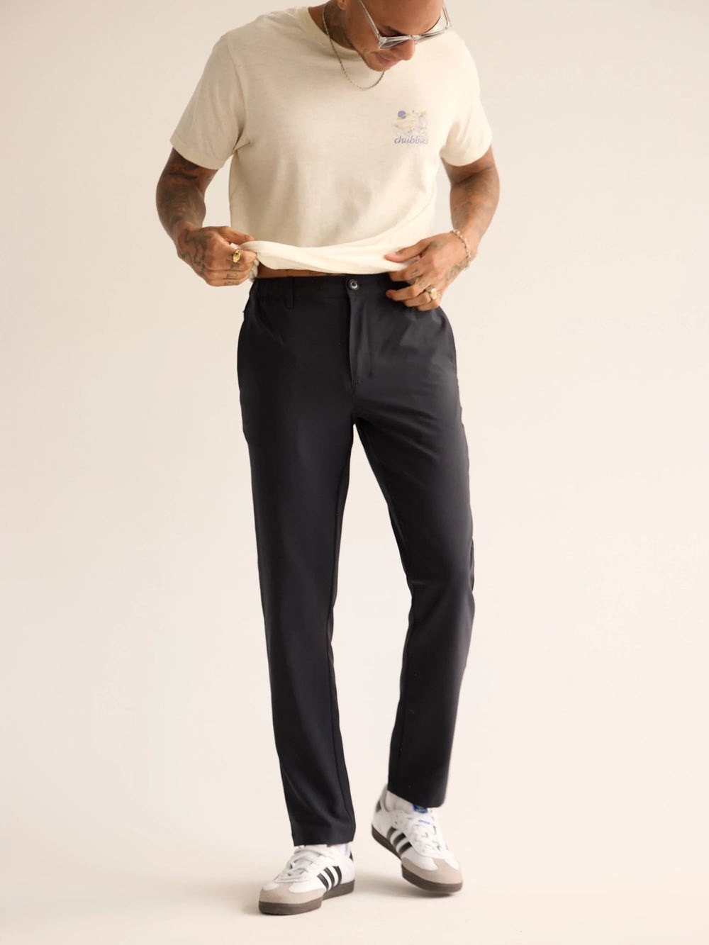 Chubbies Everywear Performance Pants Black XXL 30” The Midnight Adventures